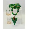 Collier vert Ambre