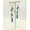 Boucles d'oreilles bleu turquoise Hilda