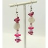 Boucles d'oreilles roses ThaÏs