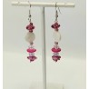 Boucles d'oreilles roses ThaÏs