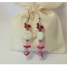 Boucles d'oreilles roses ThaÏs