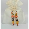 Boucles d'oreilles jaunes et oranges Eugénie