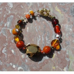 Bracelet orange Lina