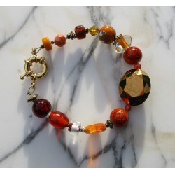 Bracelet orange Lina