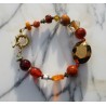 Bracelet orange Lina