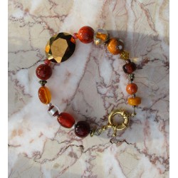 Bracelet orange Lina