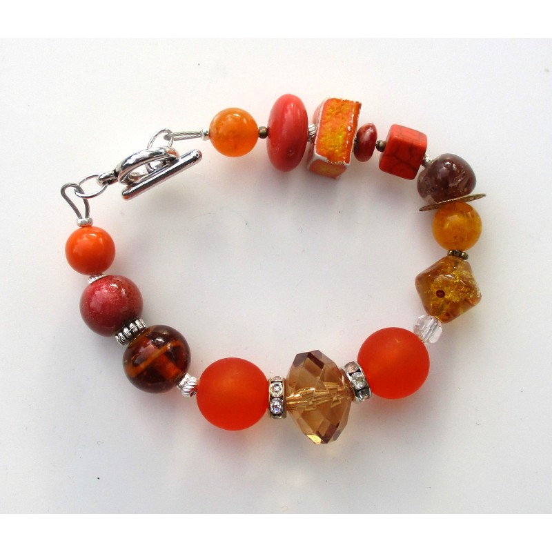 Bracelet orange Christelle