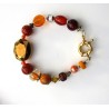 Bracelet orange Lina