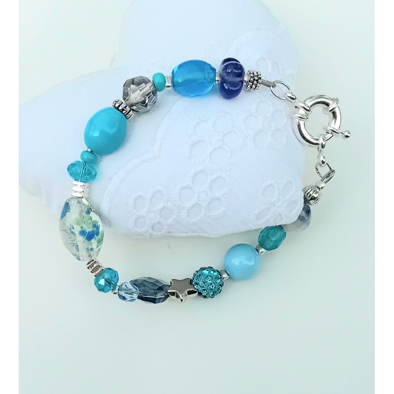 Bracelet bleu ciel Astrid