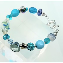 Bracelet bleu ciel Astrid