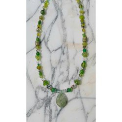 Collier vert Natacha