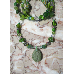 Collier vert Natacha