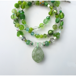 Collier vert Natacha