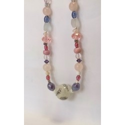 Collier rose Clémentine