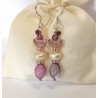 Boucles d'oreilles roses Amanda