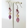 Boucles d'oreilles roses Amanda