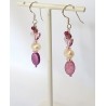 Boucles d'oreilles roses Amanda