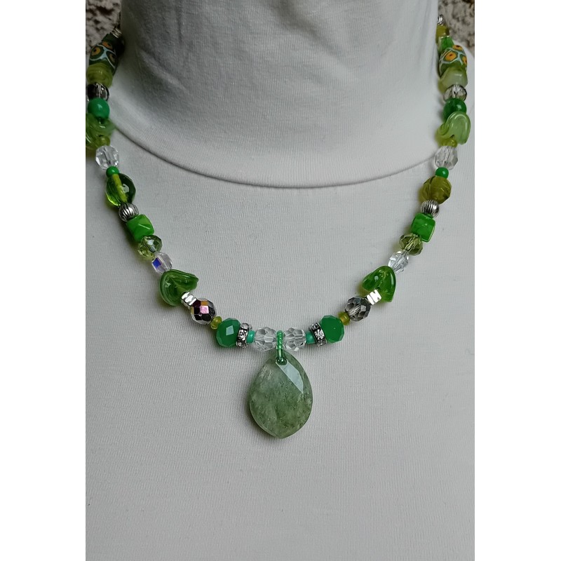 Collier vert Natacha