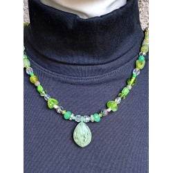 Collier vert Natacha