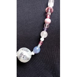 Collier rose Clémentine