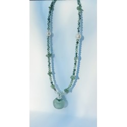 Collier vert Amandine