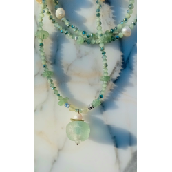 Collier vert Amandine