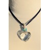 Pendentif-coeur transparent Jennifer