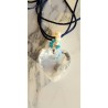 Pendentif-coeur transparent Jennifer