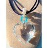 Pendentif-coeur transparent Jennifer