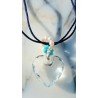 Pendentif-coeur transparent Jennifer