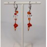 Boucles d'oreilles rouges Vanessa