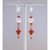 Boucles d'oreilles rouges Vanessa