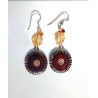 Boucles d'oreilles marron Clélia