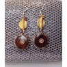 Boucles d'oreilles marron Clélia