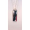 Pendentif émaillé Rose