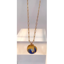 Pendentif émaillé Marie