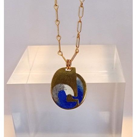 Pendentif émaillé Marie