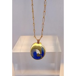 Pendentif émaillé Marie