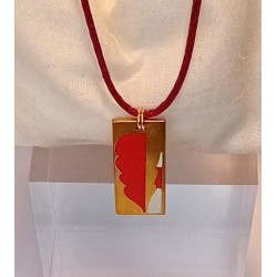 Pendentif émaillé Léonore