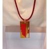 Pendentif émaillé Léonore