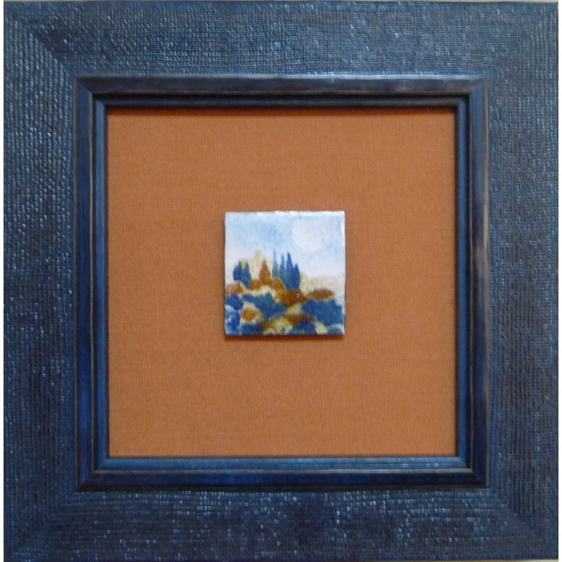 Tableau d'Ocre et de Bleu