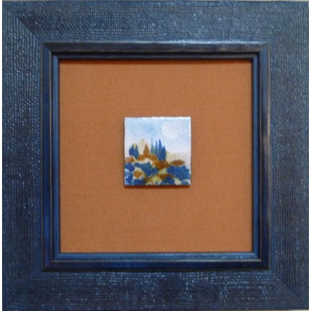 Tableau d'Ocre et de Bleu