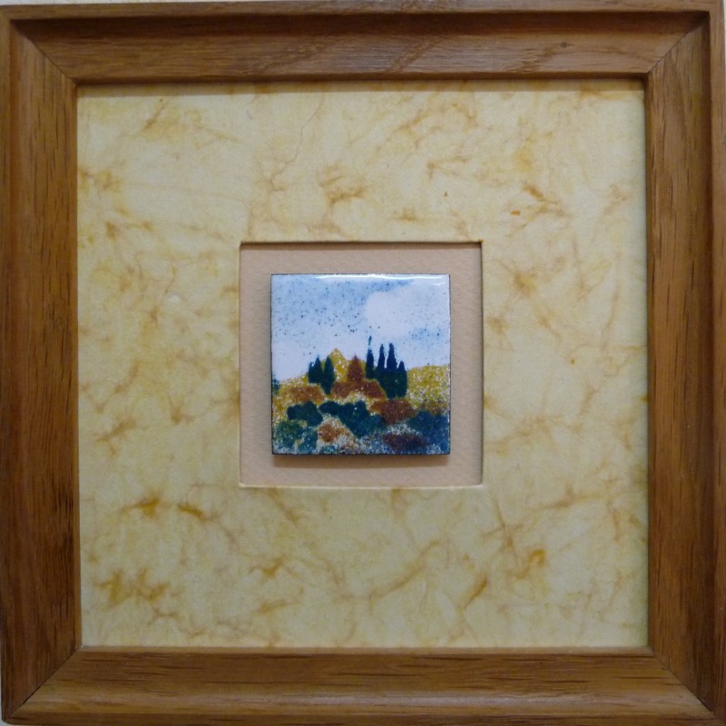 Tableau Pointillé d'Ocre