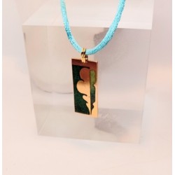 Pendentif émaillé vert Annabelle