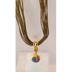 Pendentif émaillé Anaïs