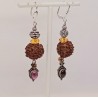 Boucles d'oreilles marron Mylène