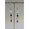 Boucles d'oreille bleues Gladys