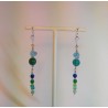 Boucles d'oreilles vertes Gitta