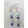 Boucles d'oreille bleues Gladys