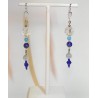 Boucles d'oreille bleues Gladys